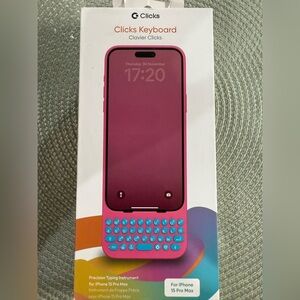 Pink Smartphone with Keyboard